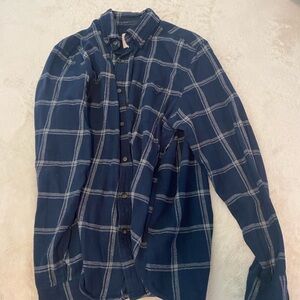 St. John's Bay Blue Casual Button Down Shirt
